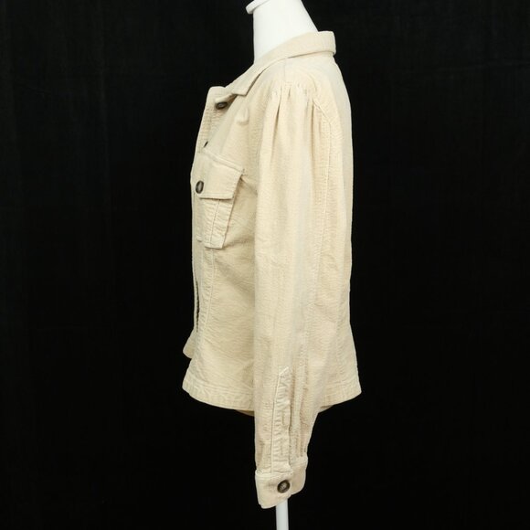 KUT  Pleated Stretch Cotton Corduroy jacket. size XL - Picture 4 of 7